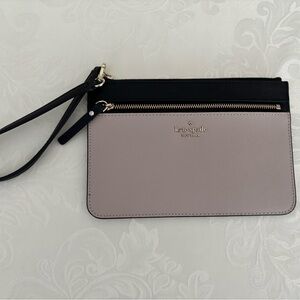 Kate Spade Black and Blush Wristlet